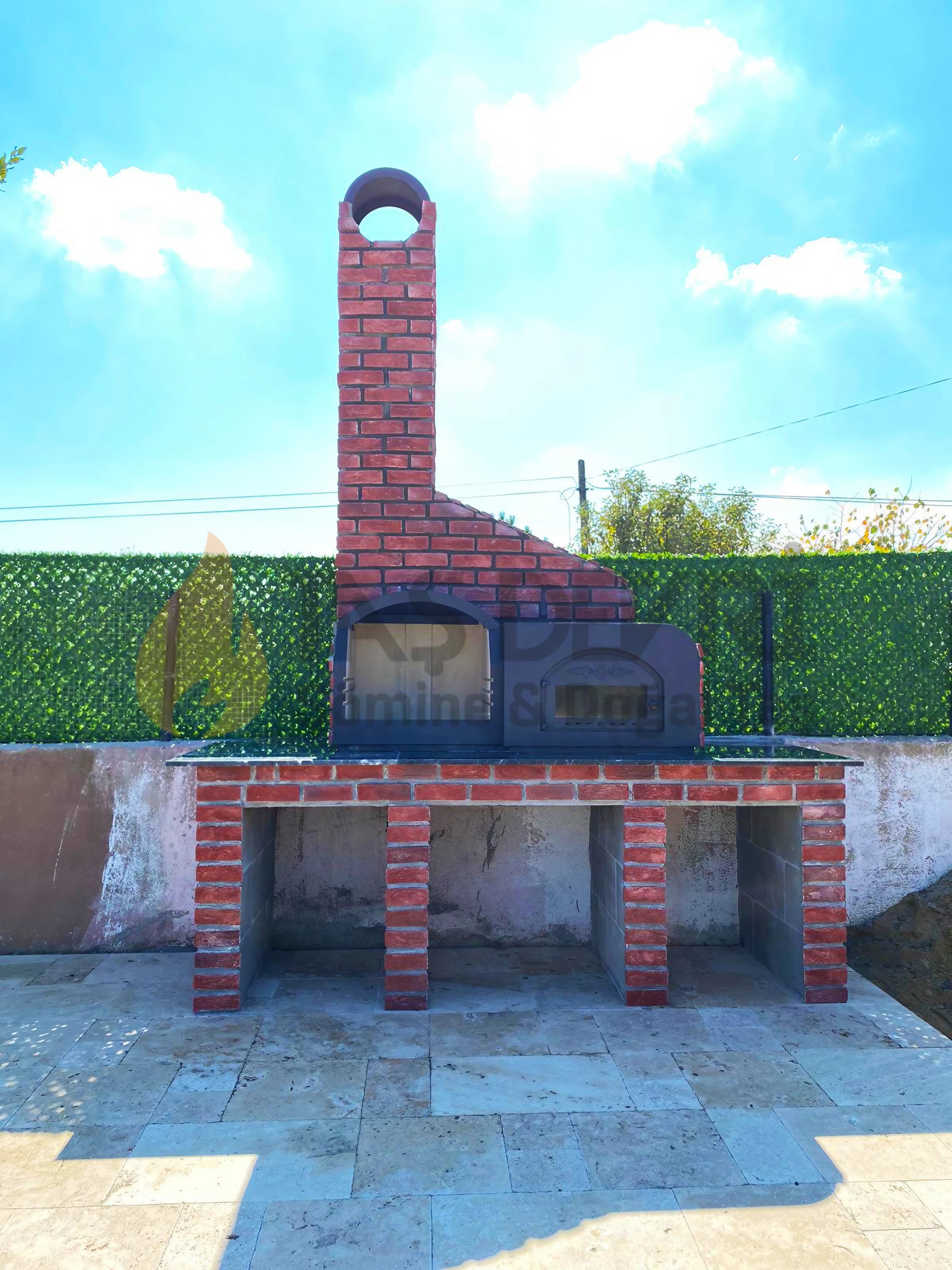 Kültür Tuğlalı Çelik Barbekü