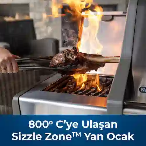 Napoleon Rogue Xt 625 SIB Gazlı Barbekü Mangal: 5 Brülör ve 800°C Sizzle Zone Gücü