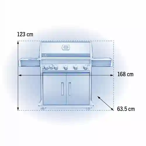 Napoleon Rogue Xt 625 SIB Gazlı Barbekü Mangal: 5 Brülör ve 800°C Sizzle Zone Gücü
