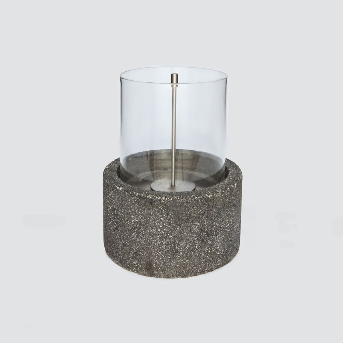 Renkli Yuvarlak Taş Masa Etanolü