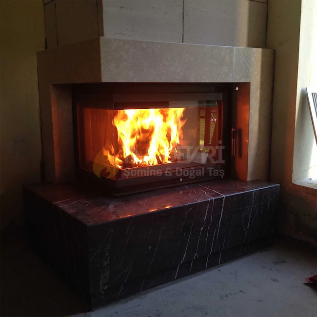 TD- Double-Sided Wood-Burning Fireplace 12