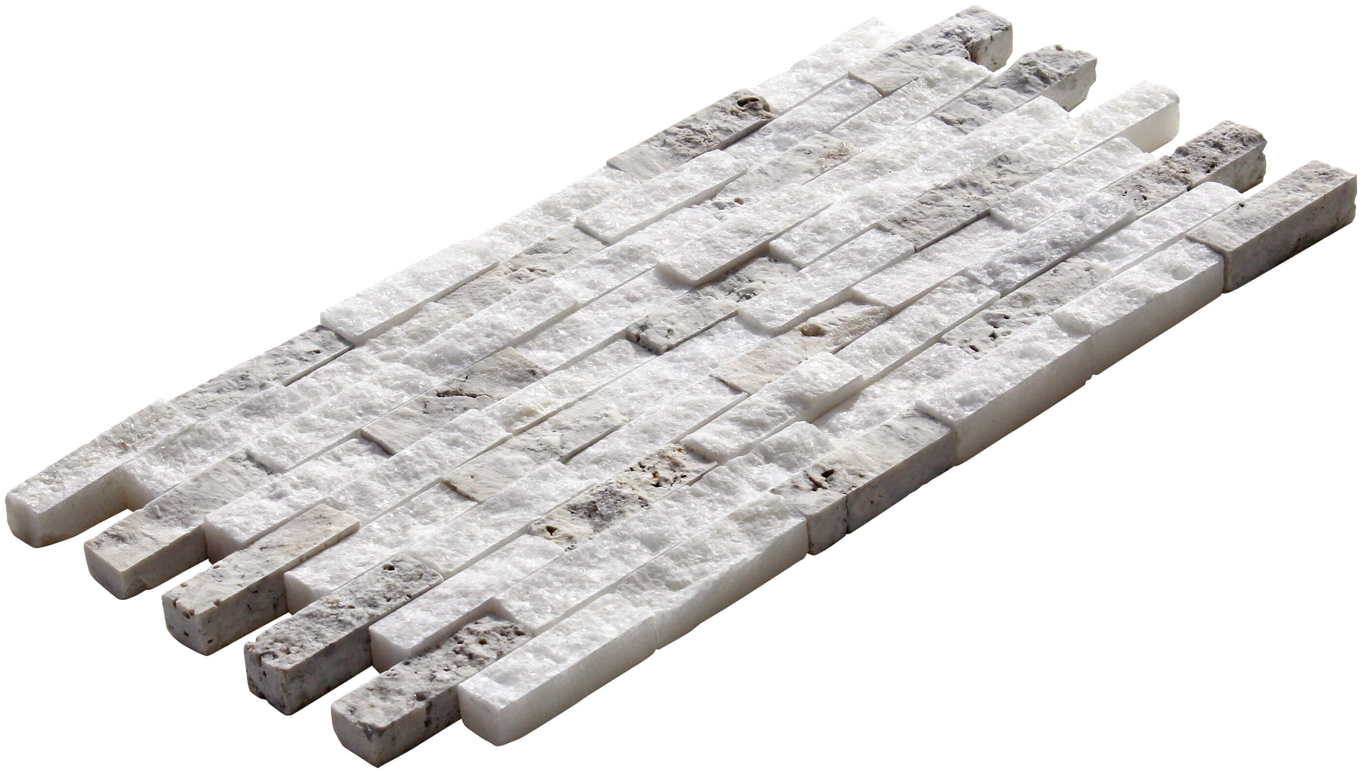 1,5x5 Uşak Silver Miks Split Face(Duvar Kaplama Taşı)