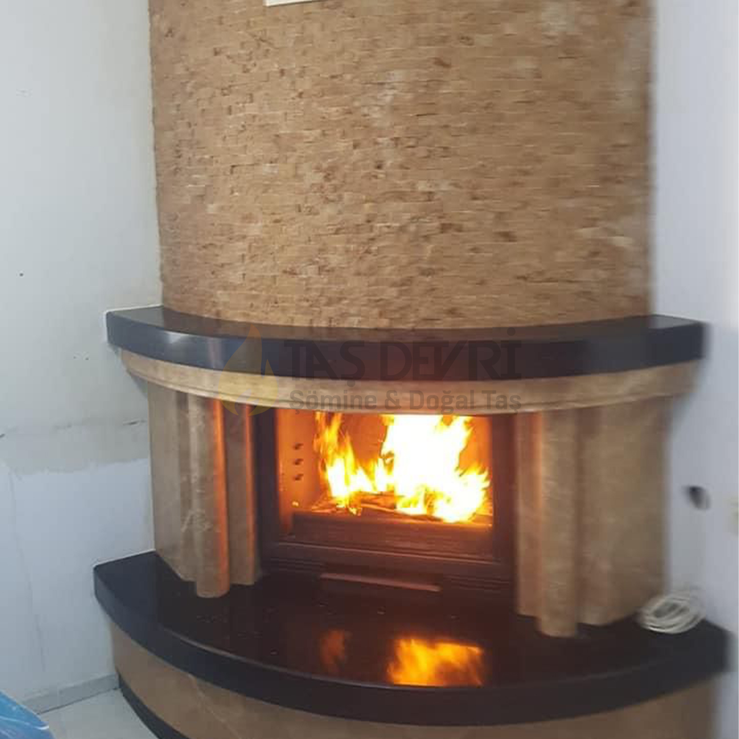 Köşe Odunlu Şömine 24