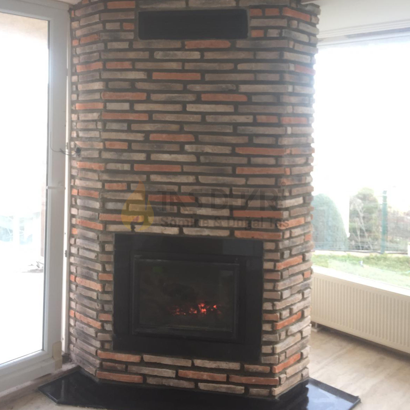 Köşe Odunlu Şömine 32