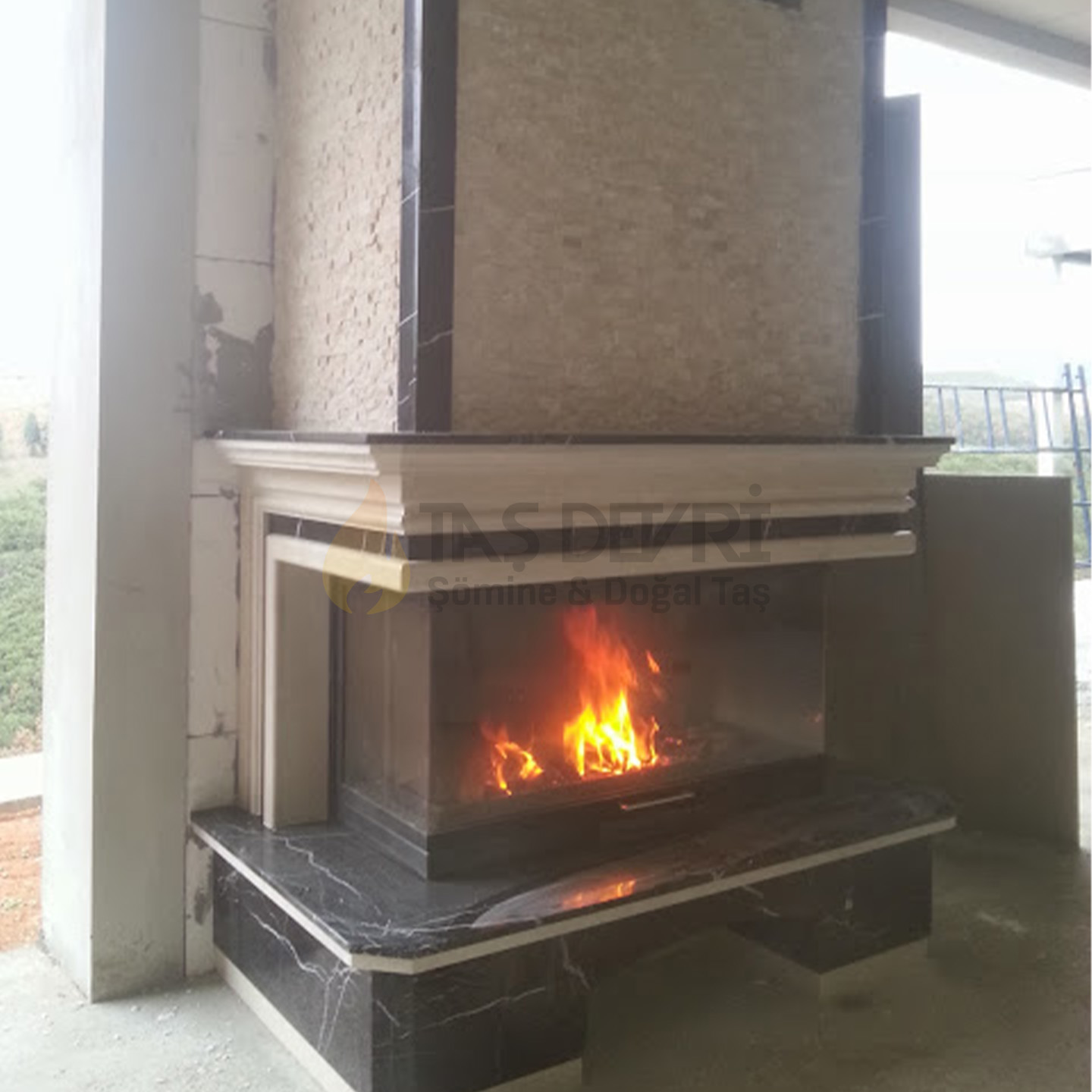 Üç Açık Odunlu Şömine 46
