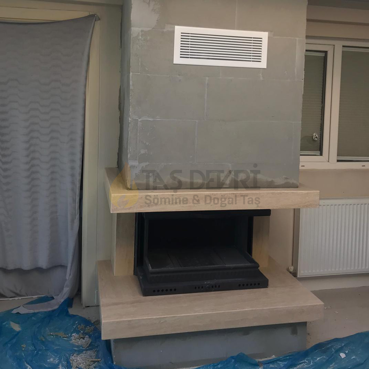 Üç Açık Odunlu Şömine 48