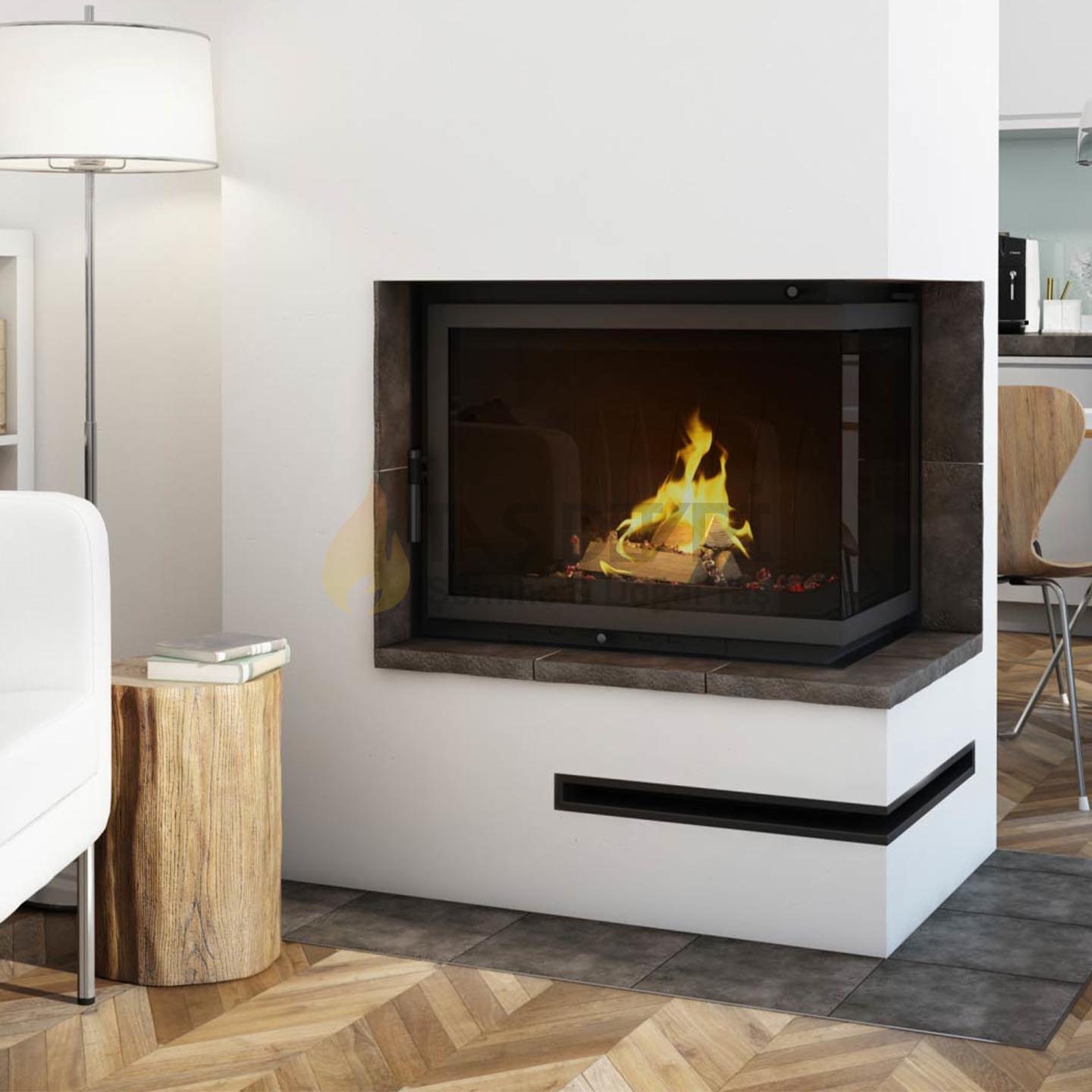 TD- Double-Sided Wood-Burning Fireplace 53