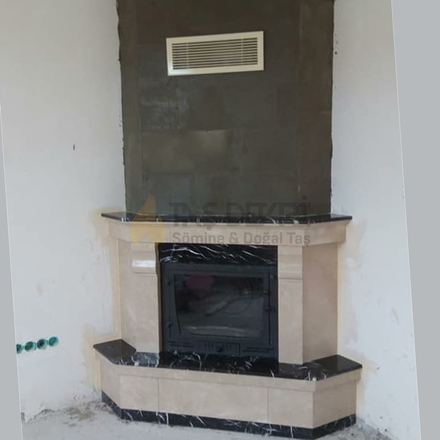 Köşe Odunlu Şömine 60