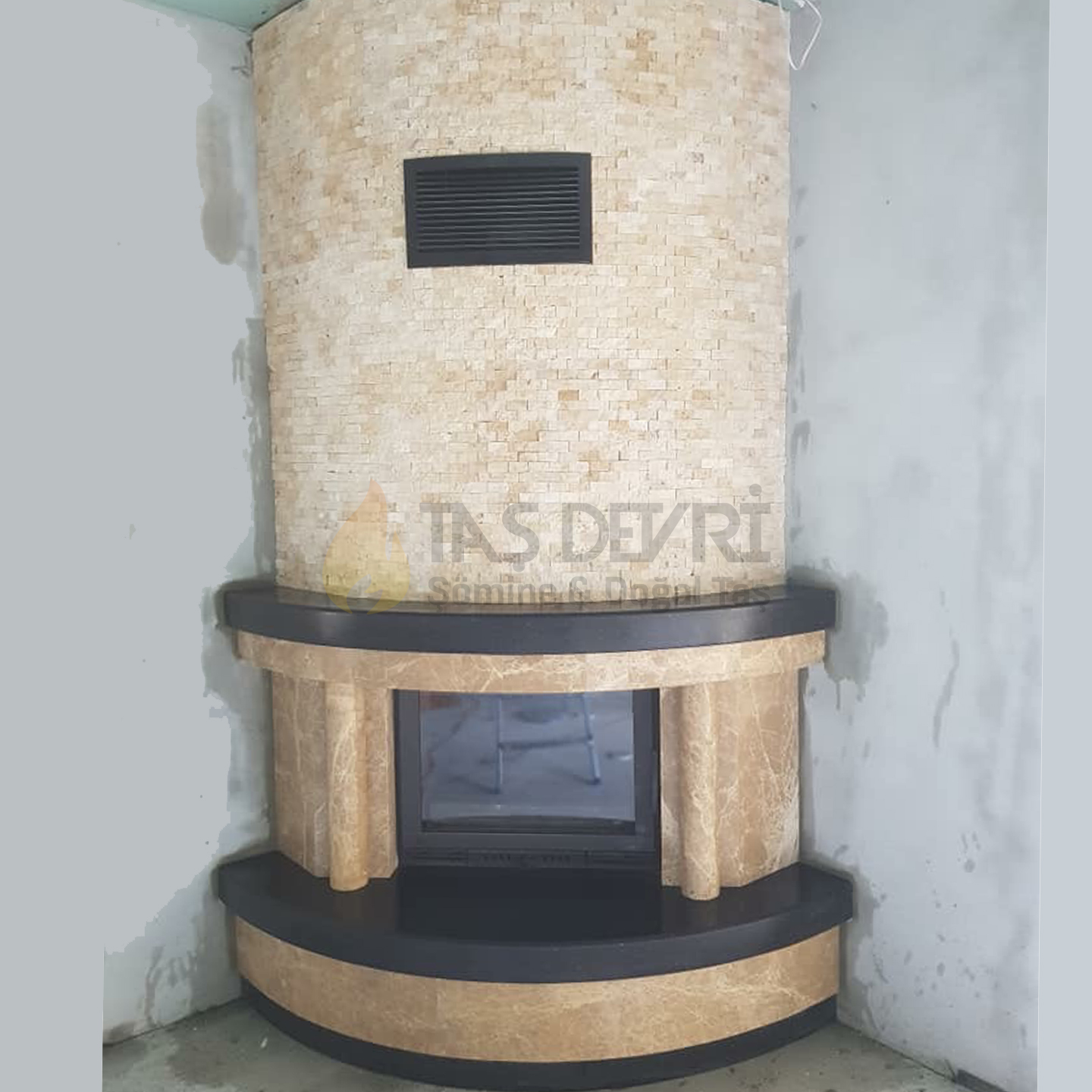 Köşe Odunlu Şömine 66