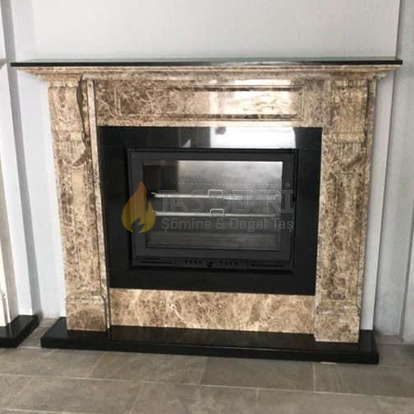 TD-Straight Wood-Burning Fireplace 75
