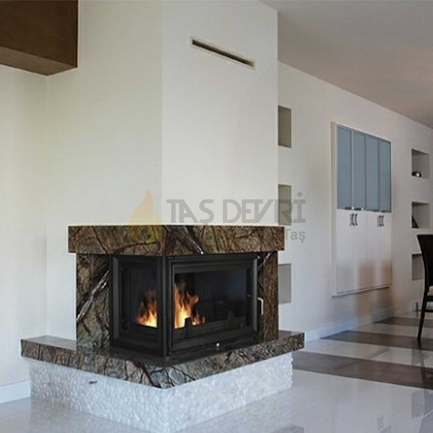 TD- Double-Sided Wood-Burning Fireplace 8