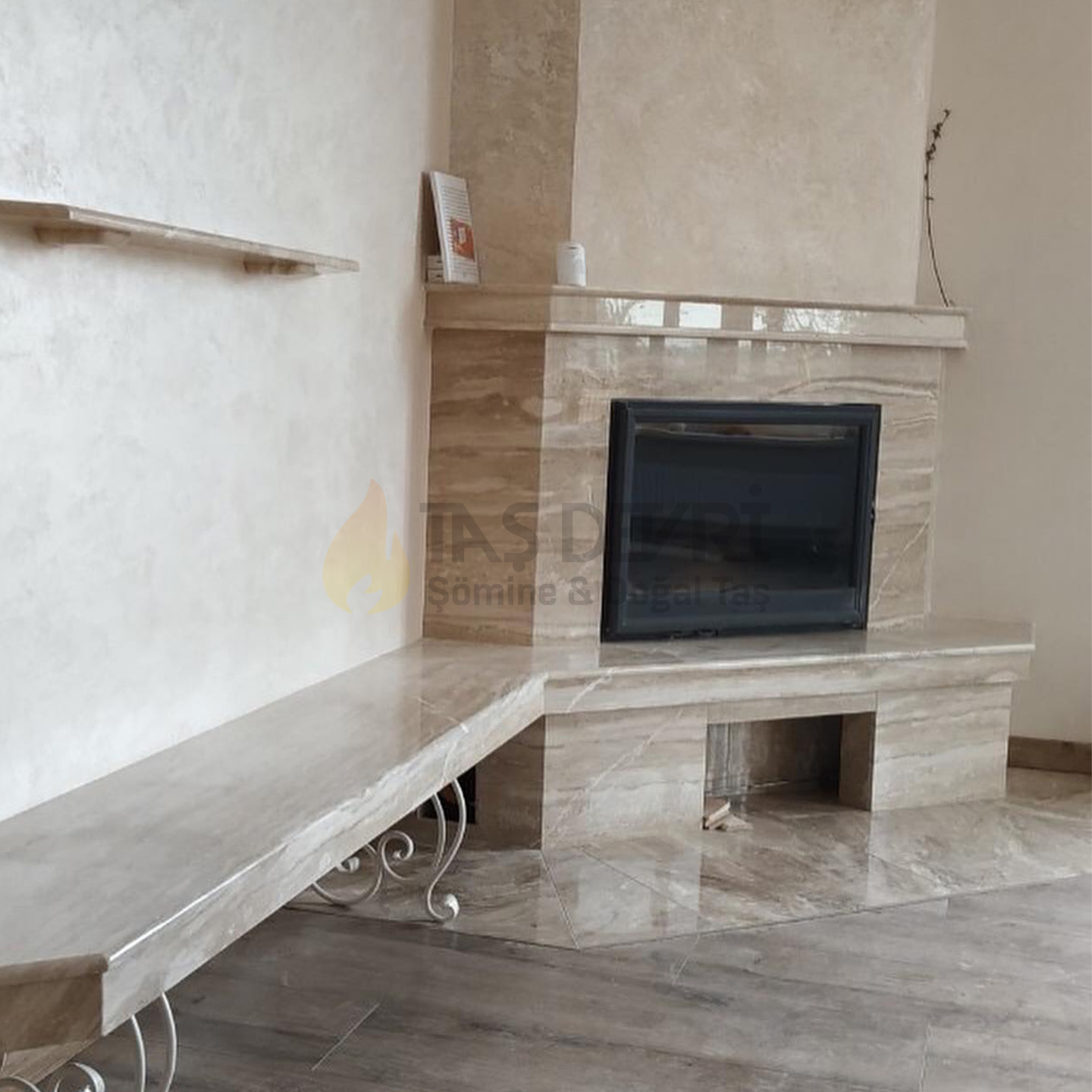 Köşe Odunlu Şömine 8